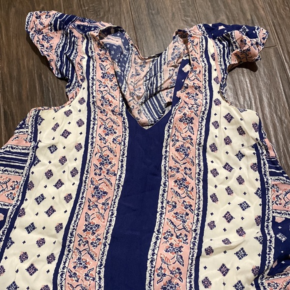 COPY - Maeve long dress in pink and blue size large - Picture 4 of 6